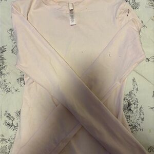 SKIMS Soft Pink Long Sleeve Top